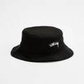 Stussy - Stock Bucket Hat - Hats (Black) Stock Bucket Hat