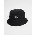 Stussy - Graffiti Cord Bucket Hat - Hats (Black) Graffiti Cord Bucket Hat