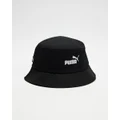 Puma - Ess No 1 Logo Bucket Hat - Hats (Puma Black) Ess No 1 Logo Bucket Hat