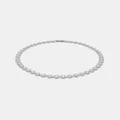 Swarovski - Angelic Necklace, Round Cut, White, Rhodium Plated - Jewellery (White & Rhodium Plated) Angelic Necklace, Round Cut, White, Rhodium Plated