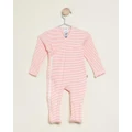 Bonds Baby - Newbies Rib Zip Suit Babies - Longsleeve Rompers (Stripe 4U2) Newbies Rib Zip Suit - Babies