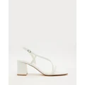 Atmos&Here - Betty Heels - Heels (White Leather) Betty Heels