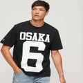 Superdry - Osaka Logo Loose T Shirt - T-Shirts & Singlets (Black) Osaka Logo Loose T-Shirt