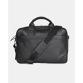 Ben Sherman - Leather Laptop Briefcase - Bags (BLACK) Leather Laptop Briefcase