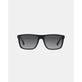 Emporio Armani - Injected Man - Sunglasses (Black & Grey Rubber) Injected Man