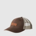 Quiksilver - Mens Down The Hatch Trucker Hat - Headwear (DARK BROWN) Mens Down The Hatch Trucker Hat