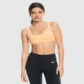 Roxy - Heart Into It Low Support Sports Bra For Women - Sports Tops & Bras (PEACH FUZZ) Heart Into It Low Support Sports Bra For Women