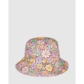 Roxy - Jasmine Paradise Bucket Hat For Women - Hats (ROOT BEER ALL ABOUT SOL MINI) Jasmine Paradise Bucket Hat For Women
