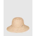 Roxy - Confetti Cake Straw Sun Hat For Women - Hats (NATURAL) Confetti Cake Straw Sun Hat For Women