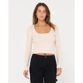 Rusty - Scarlett Ribbed Long Sleeve Top - Tops (COC) Scarlett Ribbed Long Sleeve Top