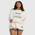RVCA - Brain Freeze Pullover Hoodie For Women - Sweats & Hoodies (EGGSHELL) Brain Freeze Pullover Hoodie For Women