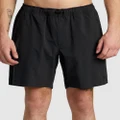 RVCA - Spectrum Tech Technical Walk Shorts For Men - Shorts (BLACK) Spectrum Tech Technical Walk Shorts For Men