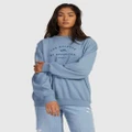 RVCA - Bold Rvca Vintage Pullover Sweatshirt For Women - Sweats (ICE BLUE) Bold Rvca Vintage Pullover Sweatshirt For Women