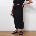 Atmos&Here - Sumi Textured Skirt - Skirts (Black) Sumi Textured Skirt
