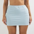 Dazie - Allure Cotton Mini Skirt - Skirts (Seafoam) Allure Cotton Mini Skirt