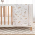 Lolli Living - Quilted Cot Comforter Bosco Bear - Nursery (Neutrals) Quilted Cot Comforter - Bosco Bear