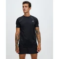New Balance - Run T Shirt - Short Sleeve T-Shirts (Black) Run T-Shirt