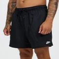 Nike - Club Flow Shorts - Shorts (Black & White) Club Flow Shorts