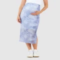 Ripe Maternity - Marni Mesh Skirt - Skirts (Blue) Marni Mesh Skirt