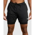 RVCA - Sport Vent 16" Training Shorts For Men - Shorts (BLACK) Sport Vent 16" Training Shorts For Men