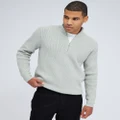 AM Supply - Grey Zip up Sweater Long sleeve - Sweats (Grey) Grey Zip up Sweater Long sleeve