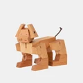 Areaware - Cubebot Milo Small Robot Toy - Toys (Natural) Cubebot Milo Small Robot Toy