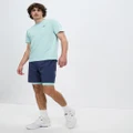 Lacoste - Active Tech Woven Shorts - Shorts (Blue & Mint) Active Tech Woven Shorts