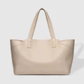 Louenhide - Parisian Shopper Bag - Handbags (Stone) Parisian Shopper Bag