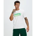 Reebok - Court Sport Graphic Tee - Short Sleeve T-Shirts (Chalk) Court Sport Graphic Tee