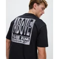 Reebok - Above The Rim Graphic Tee - T-Shirts & Singlets (Black) Above The Rim Graphic Tee
