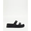 Therapy - Paradise - Sandals (Black Smooth) Paradise