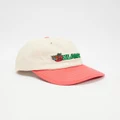 X-Large - Apples Low Pro Cap - Headwear (Washed White & Red) Apples Low Pro Cap