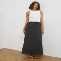 Atmos&Here - Calista Slip Maxi Skirt - Skirts (Black) Calista Slip Maxi Skirt