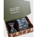 Peggy and Finn - Teal Blooms Bow Tie Gift Box - Ties & Cufflinks (Teal) Teal Blooms Bow Tie Gift Box