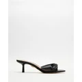 Windsor Smith - Prettier Heels - Mid-low heels (Black & Black Mesh) Prettier Heels