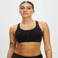 adidas Performance - TLRD Impact Luxe High Support Zip Bra - Sports Bras (Black) TLRD Impact Luxe High-Support Zip Bra