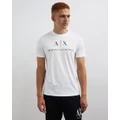 Armani Exchange - Slim Logo T Shirt - T-Shirts & Singlets (White) Slim Logo T-Shirt