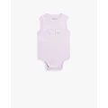 Country Road - Organically Grown Cotton Puff Logo Bodysuit - All onesies (Purple) Organically Grown Cotton Puff Logo Bodysuit