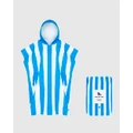 Dock & Bay - Poncho Adult Cabana Collection S Bondi Blue - Pool Towels (Blue) Poncho Adult Cabana Collection S Bondi Blue