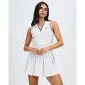 Lacoste - Heritage Tennis Dress - Dresses (White & Methylene) Heritage Tennis Dress