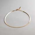 Luv Aj - Classique Herringbone Necklace - Jewellery (Gold) Classique Herringbone Necklace