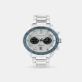 Michael Hill - Two Tone Men's Chronograph Watch in Blue Tone Stainless Steel - Luxury Watches (Steel and Blue) Two-Tone Men's Chronograph Watch in Blue Tone Stainless Steel
