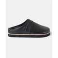 Walnut Melbourne - Palmer Leather Mule - Casual Shoes (Black) Palmer Leather Mule