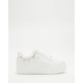 Windsor Smith - Roses - Lifestyle Sneakers (White Gold) Roses