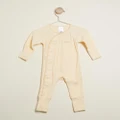 Bonds Baby - Pointelle Coverall Babies - Longsleeve Rompers (Sundial) Pointelle Coverall - Babies