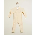Bonds Baby - Pointelle Coverall Babies - Longsleeve Rompers (Sundial) Pointelle Coverall - Babies