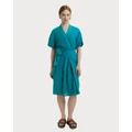 Ginger & Smart - Spellbound Tie Front Dress - Dresses (Blue) Spellbound Tie Front Dress