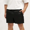 AERE - Euro Linen Shorts - Shorts (Black) Euro Linen Shorts