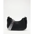 Armani Exchange - Small Wave Hobo Bag - Bags (Black) Small Wave Hobo Bag