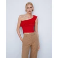 M.N.G - Oley Top - Cropped tops (Red) Oley Top
